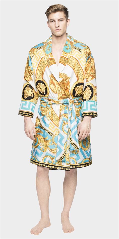 fake versace bathrobe mens|versace kimono robe.